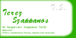 terez szappanos business card